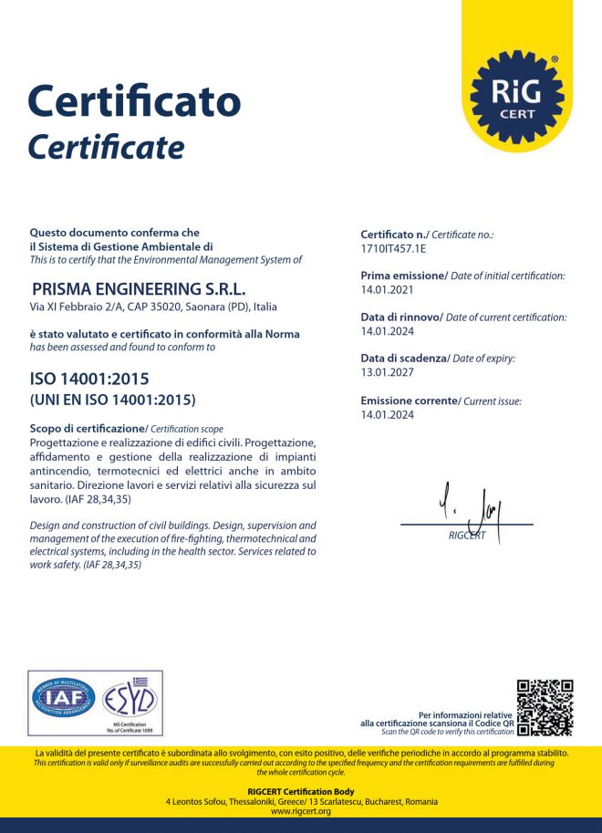 certificazioni: ambiente